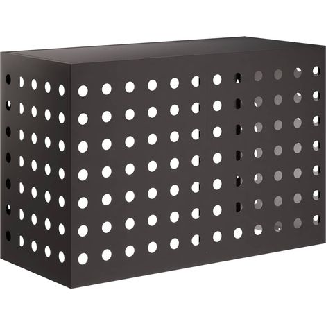 Funda para Aire Acondicionado Negro 90 x 40 x 60 cm Acero vidaXL