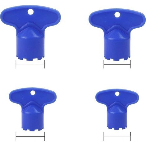 Clé de démontage pour aérateur de robinet, outil de rangement pour aérateurs d'évier de cuisine (5 pièces, bleue) (1/5)