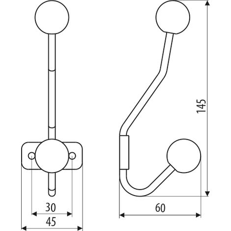 Cintre WS35, noir super mat, hêtre (1/3)