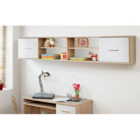 Armoire à suspendre - DINO - 204 cm cm x 39 cm x 25 cm - Chêne - Livraison gratuite (1/2)