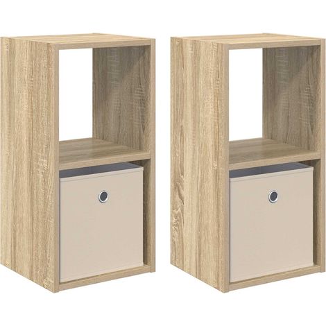 Maison Exclusive - Nachttisch 2 pcs Sonoma-Eiche 30,5 x 27 x 59,5