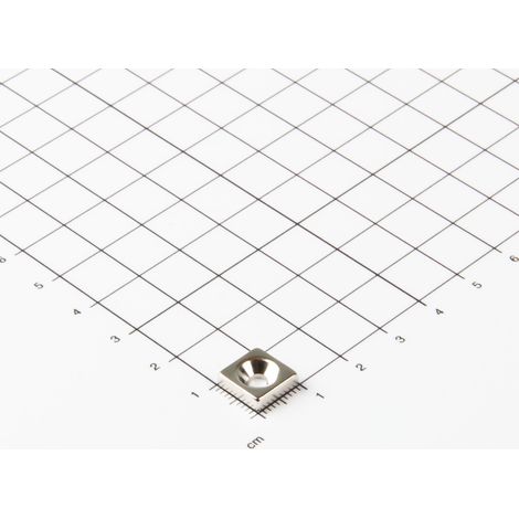 Magna-C Neodym-Blockmagnet 10x10x3mm mit konischer Senkung