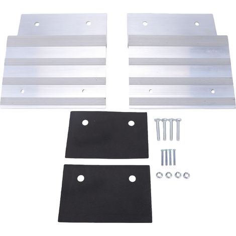 Kit supérieur de rampe en alliage d'aluminium de 7.25 pouces, 1 paire, extrémités de chargement pour camion et remorque, capacité de 700 lb par pièce (1/5)