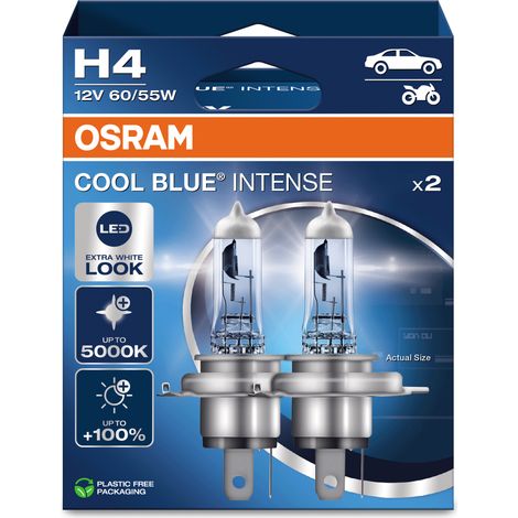 Osram Automotive 4062172387415 Lampadina alogena COOL BLUE® INTENSE H4 55 W 12 V (1/4)