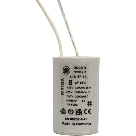 SFA – Condensateur 8µf de rechange pour Sanivite et Saniaccess Pump – Démarrage ralenti – Protection contre pics de tension – Compatible WC broyeur