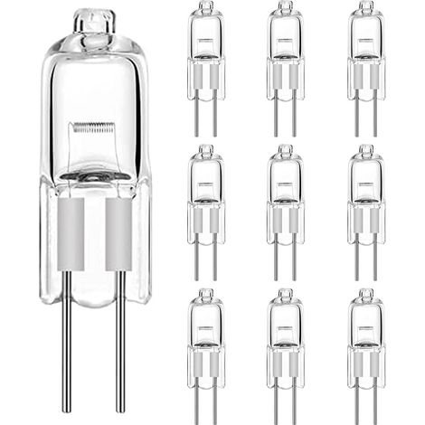 Ampoules G4 halogènes 10 W 12 V, 10 pièces, lumière chaude 3000 K (1/3)