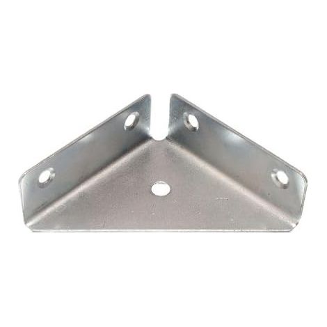 Lot de 40 équerres d'angle remplies de 65 mm x 22 mm x 1 mm, finition BZP (1/2)