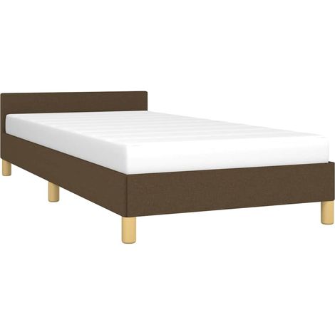 Giroletto senza Materasso Marrone Scuro 90x200 cm Tessuto vidaXL (1/5)