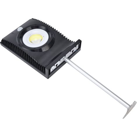 Projecteur solaire extérieur LED à détecteur de mouvement COB étanche avec mât de fixation (1/5)