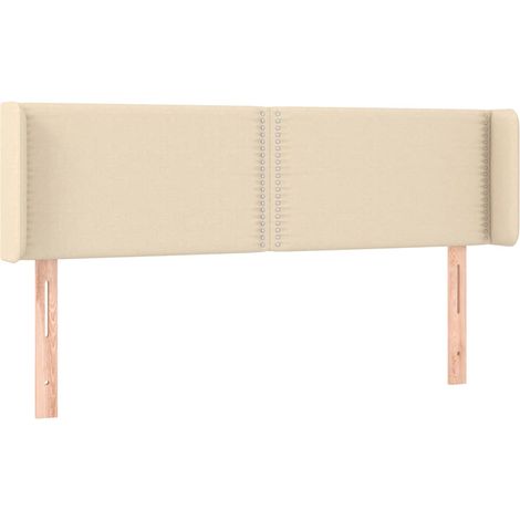 Maison Exclusive - Cabecero de tela color crema 147x16x78/88 cm (1/5)