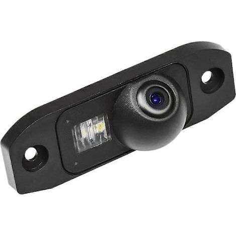 Telecamera posteriore, telecamera targa, funzione di visione notturna a LED, adatta per Volvo S80L/S40L/S80/S40/S60/V60/XC90/XC60/C70/S60L (2 fori per viti) (1/5)