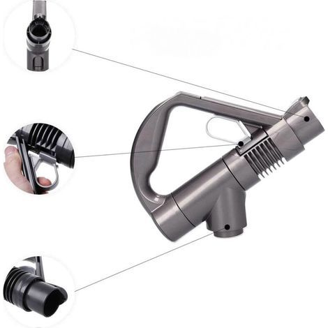 Replacement handle for Dyson DC19 DC23 DC26 DC29 DC32 DC36 DC37 vacuum cleaners (grey/titanium) (1/5)
