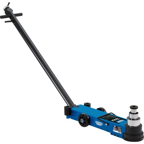 Draper 40 Ton Pneumatic Long Chassis Low Profile Hydraulic Jack with 125mm Entry Height (1/5)