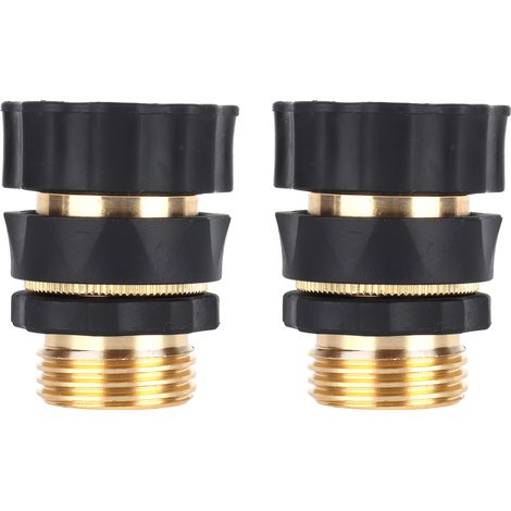 Lot de 2 raccords G3/4 pour tuyau d'arrosage haute pression, raccord rapide pour l'irrigation (1/5)