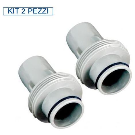 BESTWAY Kit 2 pezzi P6916 - Adattatore/Riduzione per tubo 38 mm