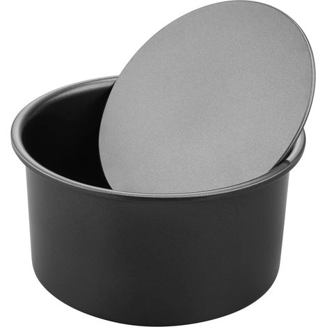 Molde redondo para pasteles con revestimiento antiadherente, de 15 cm de diámetro, con base de muselina desmontable. (1/5)
