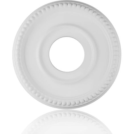 12 Zoll weiße Deckenrosette für Leuchten und Deckenventilatoren, elegantes klassisches Design