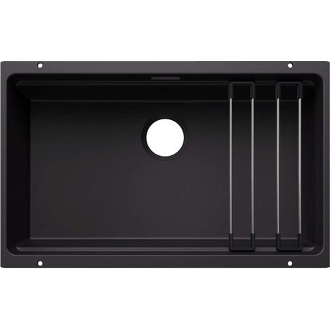 Blanco Etagon 700 - Lavello in silgranit, 73x46 cm, con accessori, nero 527762 (1/3)