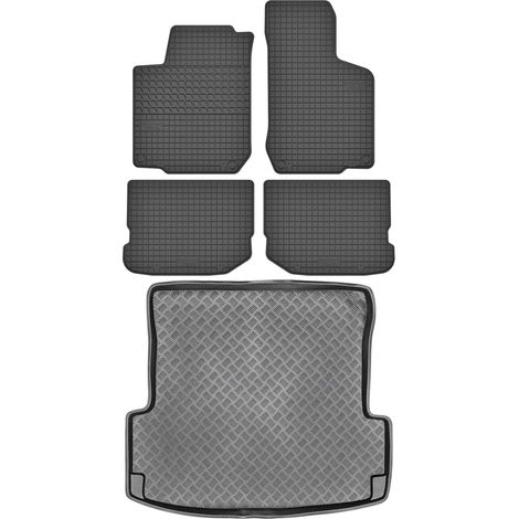 SET di tappetini in gomma per auto e tappetino per bagagliaio per Skoda Octavia I Sedan Hatchback dal 1997 al 2004 (1/5)
