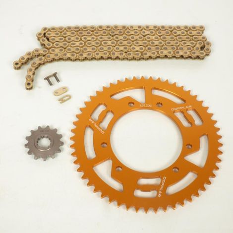 Kit chaîne Doppler pour moto Rieju 50 MRT 13x53 Pas 420 Ø105mm 6T (1/4)