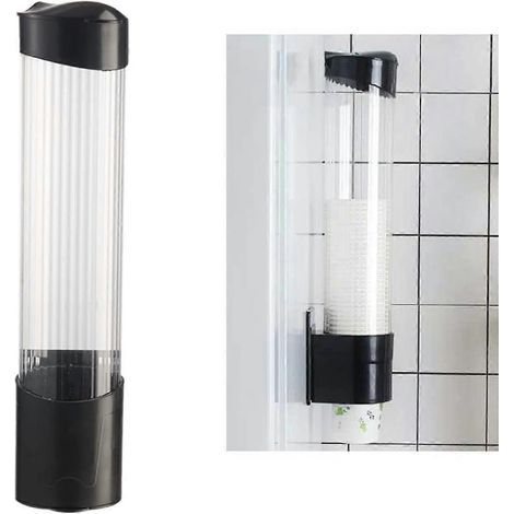 Cup Dispenser Wall Mounted Plastic Water Dispenser Disposable Cup Holder Holder (1/5)