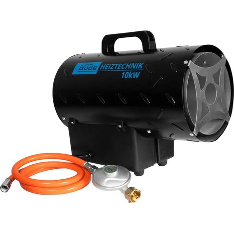 Güde Gasheizgebläse GGH 10 L mit Gasschlauch (1,5 m) und Druckminderer (1/5)