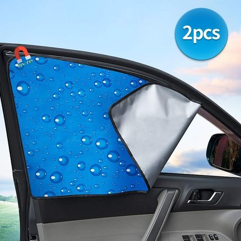 Lot de 2 pare-soleil pour vitres latérales de voiture, protection UV en tissu Oxford, pare-soleil facile à installer (1/5)