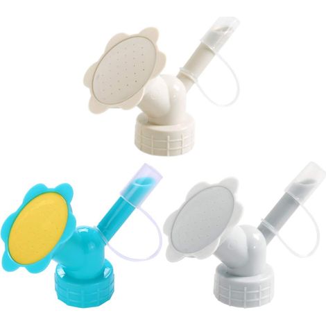 Arrosoir à double embout en plastique pour bouteille – Bec verseur pour bonsaïs et semis d'intérieur – Outil de jardinage (couleur aléatoire) (1/5)
