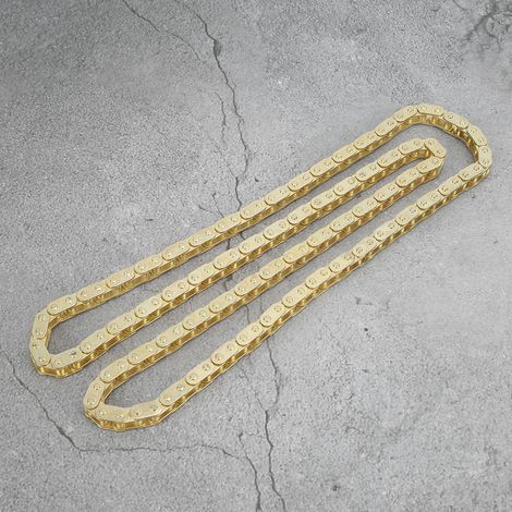 Chaîne de transmission dorée compatible avec les mini-motos tout-terrain refroidies par air de 47 et 49 cm³ (0,31 pouce). (1/5)