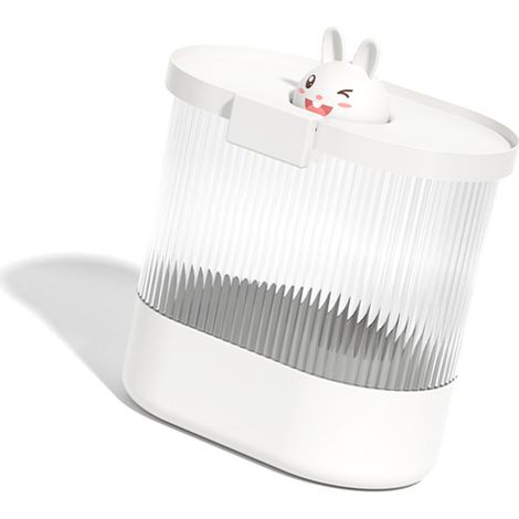 Lot de 2 Boîtes de Rangement pour Riz Étanches à l'Humidité, Scellées et Épaissies en PP/PET, Réservoir à Grains pour Farine et Croquettes, Blanc Lapin (1/5)