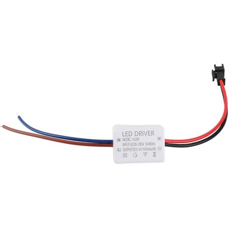 Pilote D'alimentation LED Exquis, Facile à Installer, Accessoires D'éclairage pour Perle de Lampe 3W AC95-265V DC2-4V 500mA pour L'amélioration de L' (1/5)