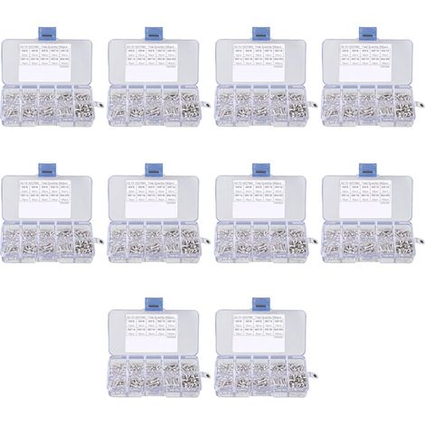 3400 Pcs M3 Vis A Six Pans Creux en Acier Inoxydable M3 Vis Ecrous Assortiment Kit de Fixation (1/5)