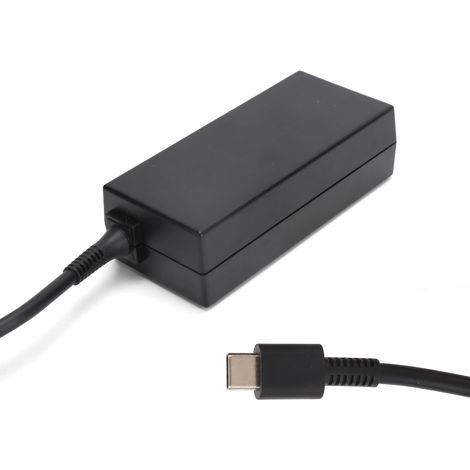 Adaptateur secteur pour ordinateur HP 15 V 3 A 45 W avec redresseur intégré, cordon d'alimentation et port USB-C