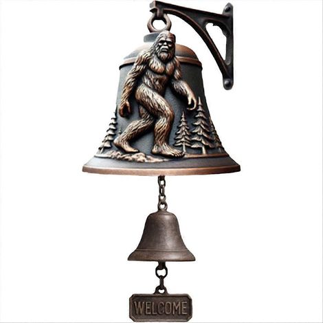Sonnette de bienvenue, sonnette de table rétro et amusante de style ferme, décoration murale et de pendaison de crémaillère (1/5)