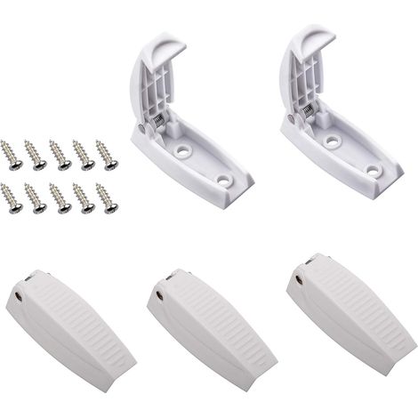 Supporto per porta camper, 5 pezzi, supporto per porta camper bianco, mantiene aperta la porta del bagaglio, per camper, roulotte, camper