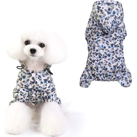 Imperméable à capuche ajustable pour animaux de compagnie, Ensoleillé