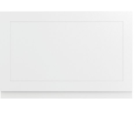 800mm Shaker Style End Bath Panel White