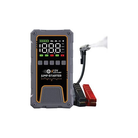 AVVIATORE DI EMERGENZA P/AUTO 12000MAH C/COMPRES.
