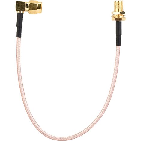 Câble RF SMA Femelle vers SMA Mâle à Angle Droit, Longueur 20cm (1/5)