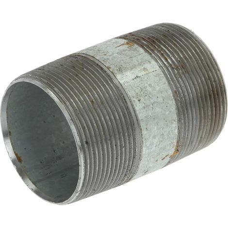 Nipple double galvanisé 2'' x 80 mm