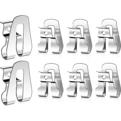 Lot de 8 clips de ceinture pour outils Ryobi, crochet de ceinture avec vis pour outils Ryobi et Ridgid 18 volts 633586002, compatibles avec Ryobi, Makita, Dewalt et Newway. (1/5)