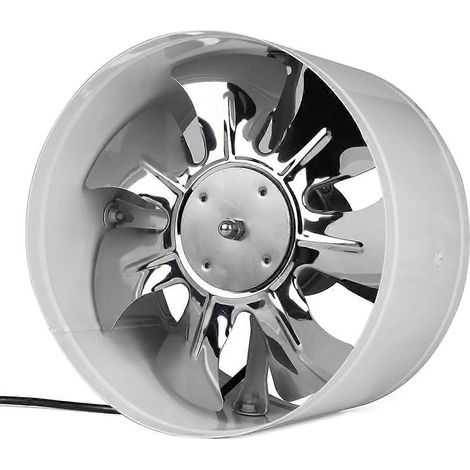 Ventilateur d'extraction en ligne 220 V, blanc - 10 cm (4 pouces) (1/5)