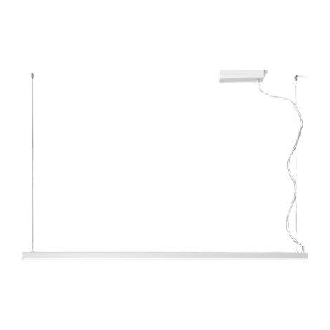 Suspension Led 45W Série 8460 En Métal Blanc Mat, Dimmable Cct 2700K-3000K-4000K, Hauteur Réglable Avec Rosace Décentrée - Perenz Luminaire (1/2)