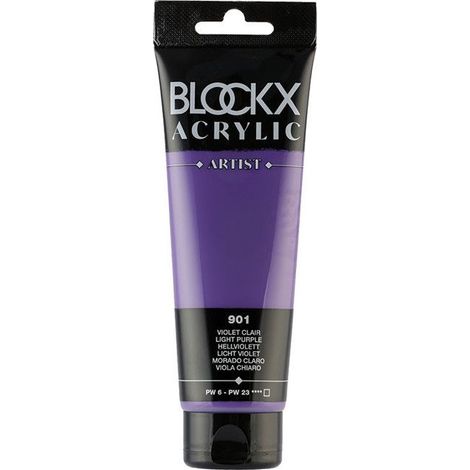 Peinture acrylique - Violet clair - 901 - BLOCKX Artist - Qualité beaux-arts - Tube 120ml