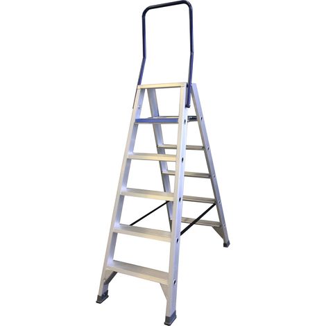 Escalera asc dt-6 6 peldaños aluminio 3,51 m