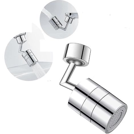 Aérateur de robinet à 720 degrés, pommeau de robinet de cuisine rotatif à 2 modes, filtre et pulvérisateur réglables pour la cuisine et la salle de bain (1/3)