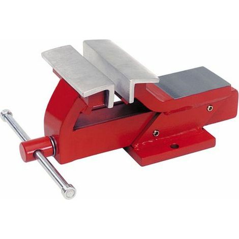 Morsetto da banco turnus 8 cm alluminio rosso utensile (1/2)