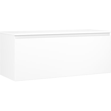 Mexen Orio Badezimmerunterschrank 120 cm mit Arbeitsplatte, 1 Schublade, weiß matt - 91A10-12047-1-BFC01