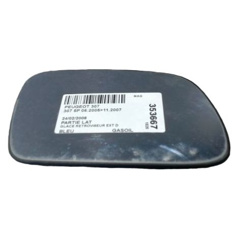[PRODUIT D'OCCASION] Glace Retroviseur Exterieur D PEUGEOT 307 2005-2007 ♻️ Ref Oe. 8151ha - Garantie à vie (1/3)