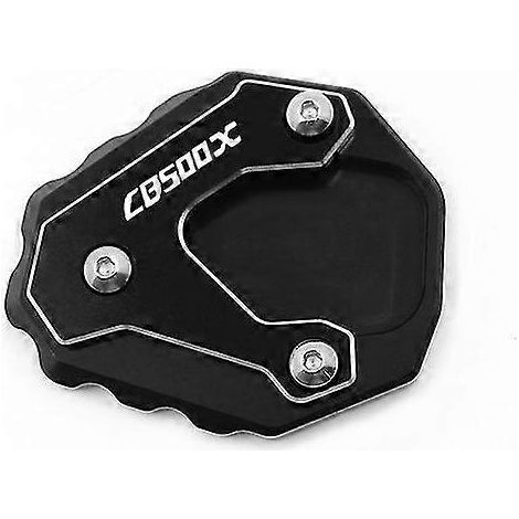 Seitenständer-Verlängerungsplatte für Honda CB500X (2013–2021) – schwarz – mit Logo